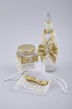 кръщене, църква, комплект, олио, златно, екрю, косичка