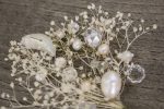 сватба, булка, аксесоар, коса, абитурентски, гипсофил, перли