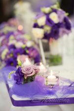 сватба, декорация за сватба, сватба в хилтън, лилава сватба