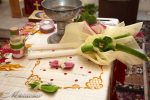 кръщене, бизнаци, декорация, църква, купел, кръщелна, свещ