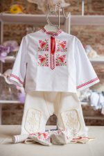 детска носия, носия за кръщене момче, кръщене народен стил