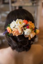 сватба, аксесоар, коса, сватбен, венец, цветен, лавандула