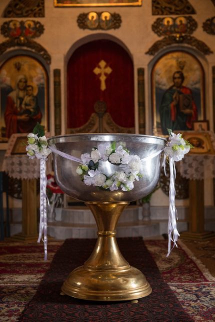 декорация за кръщене, , момиче, декорация за църква