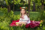 кръщене, народна , носия, детска, лазарка, детски, цървули