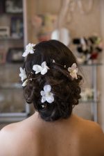 сватба, аксесоар, коса, сватбена, прическа, орхидея, цветя