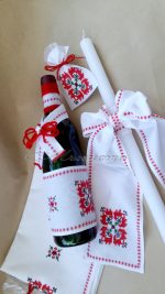 кръщене в народен стил, комплект за кръщене с шевици