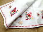 кръщелна къпра с бродерия, кръщене народен стил, хавлия с бродерия