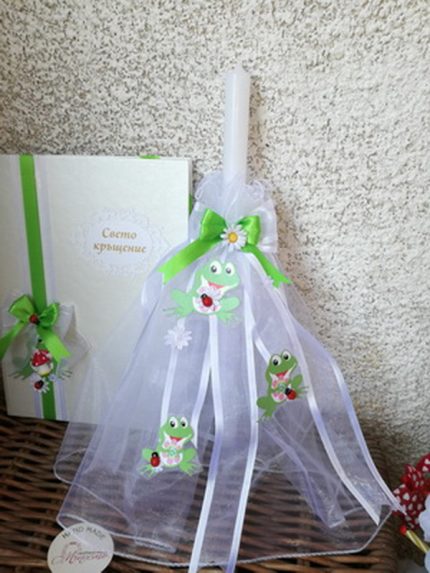 кръщене, жабче, калинка, комплект, църква