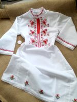детска носия,риза с български шевици, кръщене в народен стил