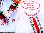 детска народна носия, кръщене в народен стил, носия за момиче, венец за носия