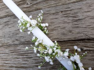 кръщелна свещ, декорация за свещ, кръщене момче, кръщене момиче