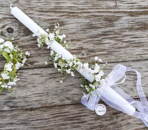 свещ за кръщене, кръщелна свещ, декорация за свещ, кръщене момче, кръщене момиче