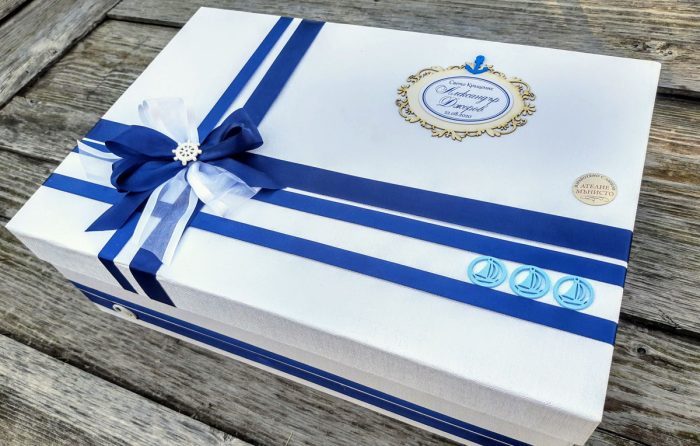 кутия за кръщелни дрехи, кутия за кръщене, морско кръщене