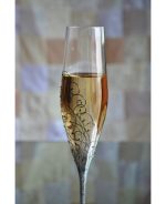 сватбени чаши, чаши за шампанско, бяло и черно