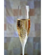 сватбени чаши, чаши за шампанско, бяло и черно