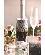 декорирано шампанско за сватба, сватбено шампанско