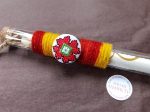 покана със шевица, покани в народен стил, за кръщене, за годишнина