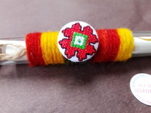покана със шевица, покани в народен стил, за кръщене, за годишнина
