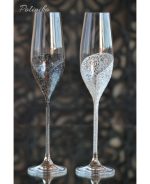 сватбени чаши, чаши за шампраско, ритуални чаши, сватбено шампанско