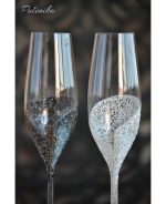 сватбени чаши, чаши за шампраско, ритуални чаши, сватбено шампанско