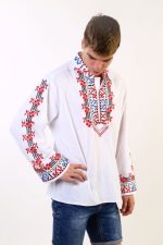 мъжка риза с шевици, бродирана, за носия, за кръстнис