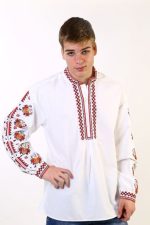 мъжка риза с шевици, бродирана, за носия, за кръстнис