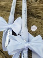 сватбени свещи с декорация и имена