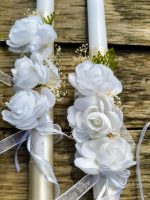 сватбени свещи, за църкавта, декорирани свещи