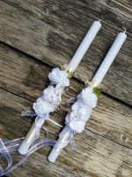 сватбени свещи, за църкавта, декорирани свещи