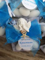 бонбониера за кръщене, с ангелче, за погача