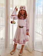 детска носия за момиче, детска риза с шевици, женска носиа