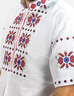 мъжка риза с шевици, бродирана риза с български, мъжка носия