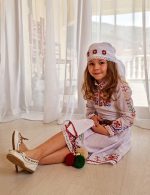 детска носия за момиче, сукман с шевици, дълга риза за момиче