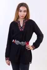 женска носия, риза с шевици, туника с бродерия