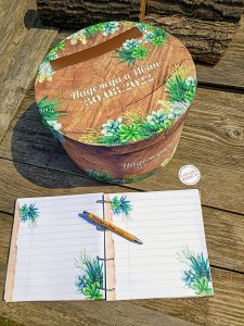 кутия за пари, сватбена кутия пари, суколенти и кактуси