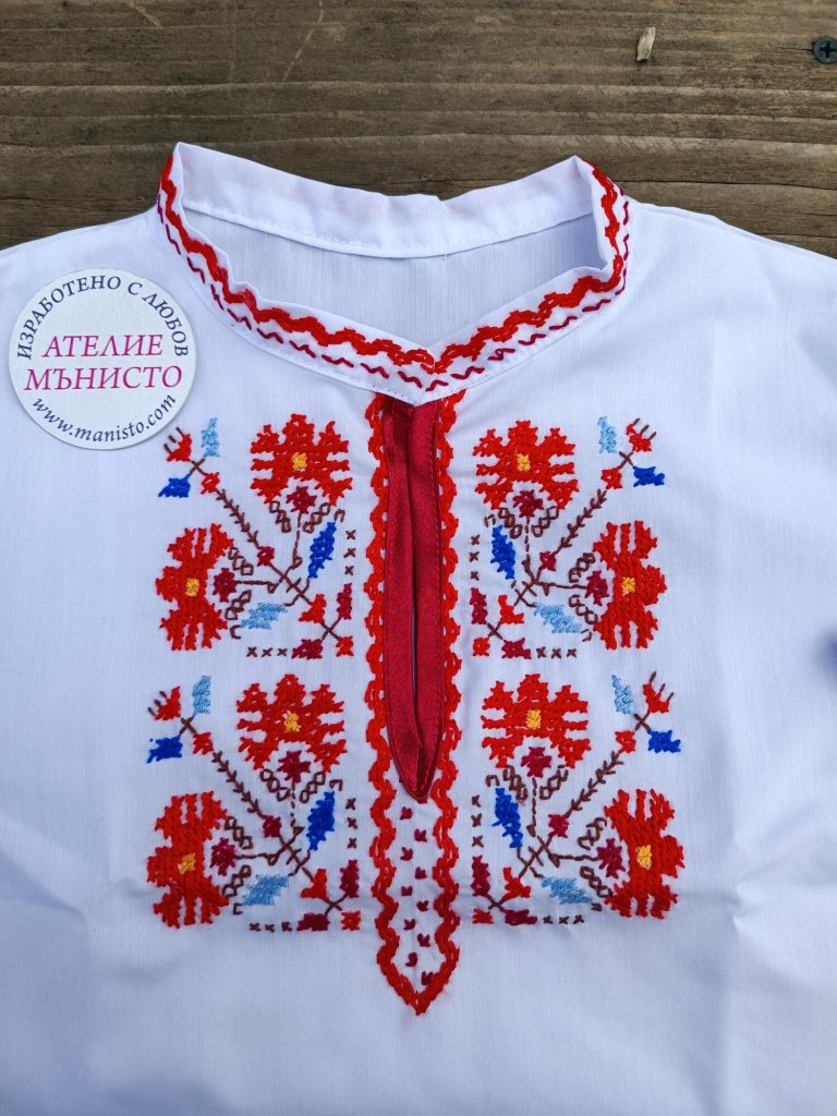 детска носия, риза с бродерии, носия момче, ръчна бродерия, носия момиче