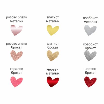брокатени надписи, металик надписи, несесери с надписи