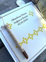 сватбена книга за пожелания, с български шевици, канатица