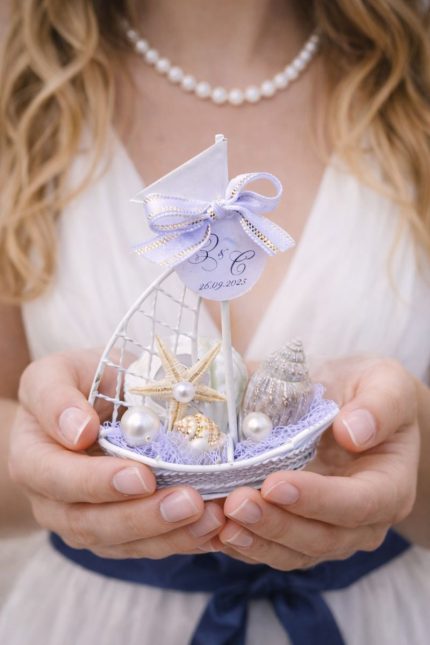 подаръчета за гости, сватбени сувенири за гости, море, морска декорация , лодка