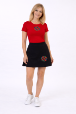 костюм за репетиция, народни танци, пола с шевици, пола за репетиция