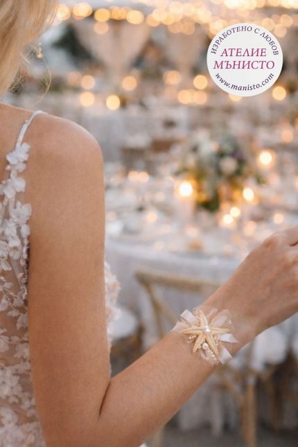 шаферска гривна, морска декорация, за шаферки, сватба на морето