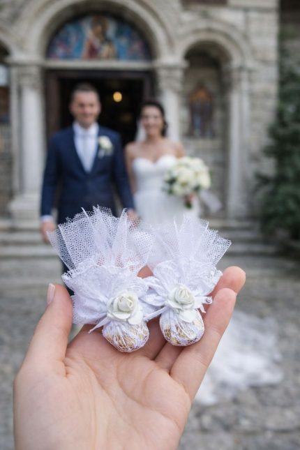 сватбени късметчета с датнела, за хвърляне, сватба , църква