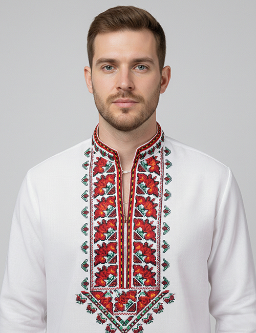 majka brodirana riza-kenarena riza-riza s shevitsi (2) Мъжка риза с шевици Хайдут Велко - Image 1