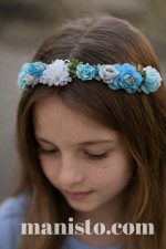 Аксесоар за коса Венец  Синя нежност - Image 2