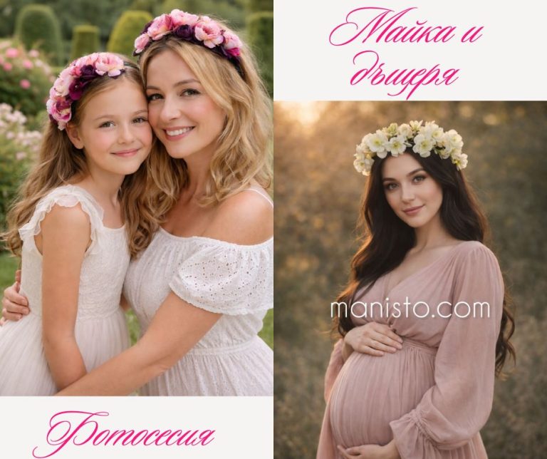 венци и диадеми по поръчка за фотосесия , снимки майка и дъщеря , за коса