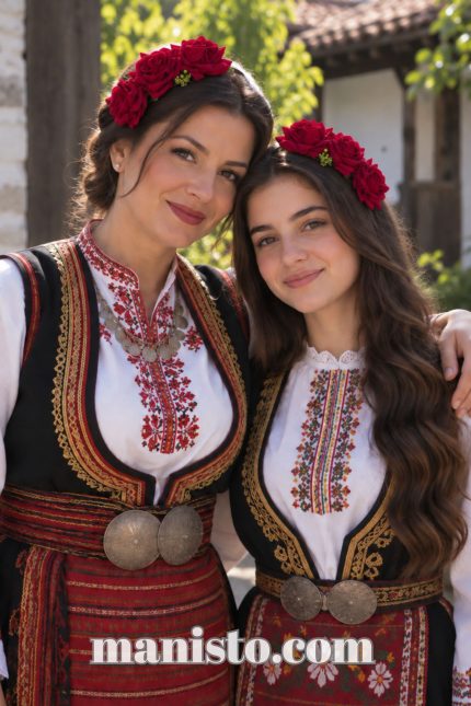 женска носия, диадема за